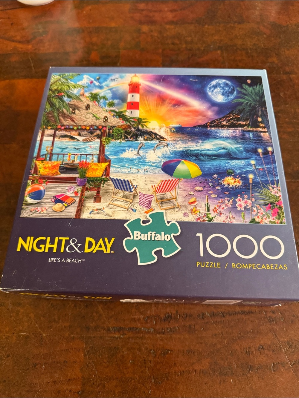 Buffalo Night & Day "Life's a Beach" 1000-Piece Puzzle - Multicolor